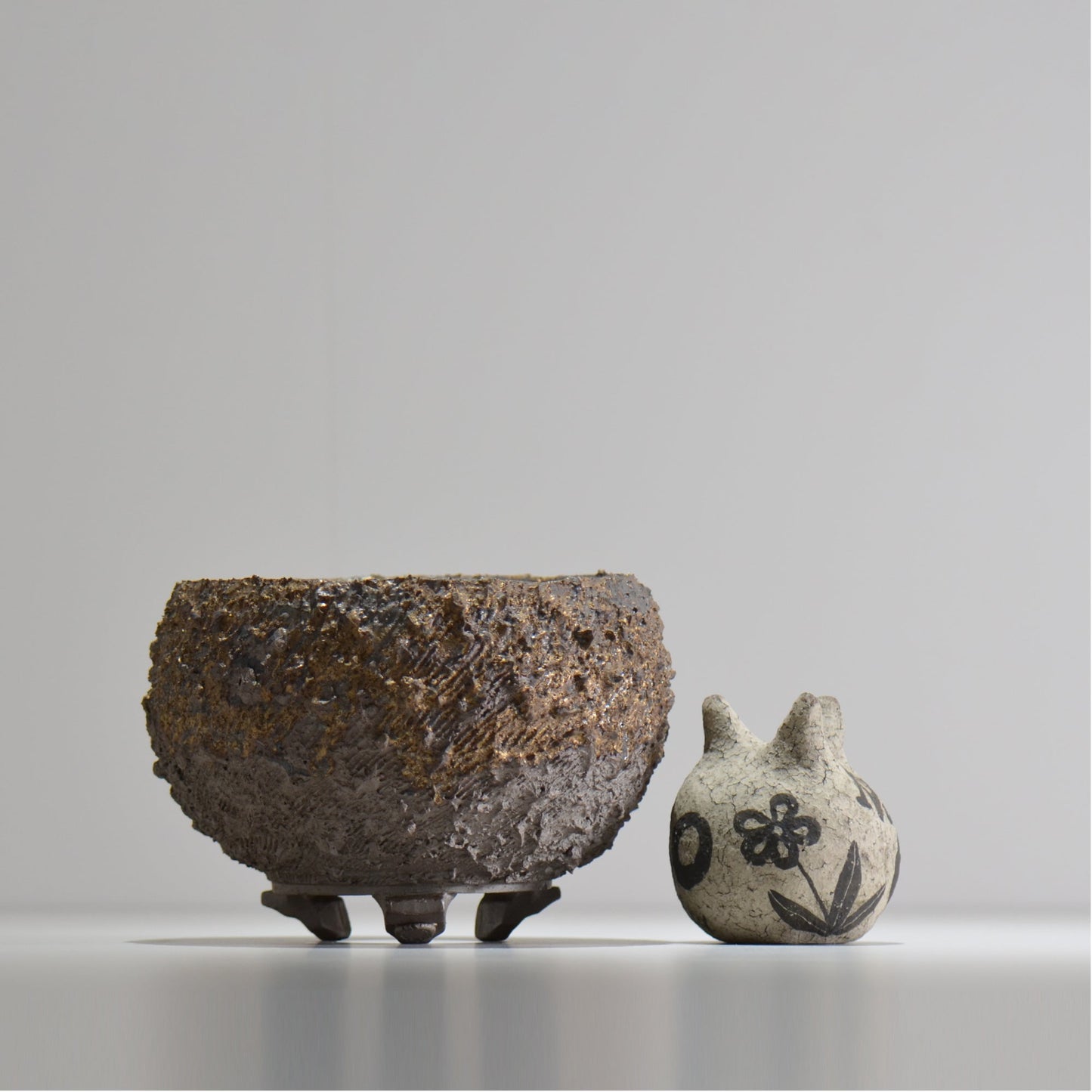 陶房Kibi / 金泥 / tkki_12_m  / 約 φ15cm / 植木鉢