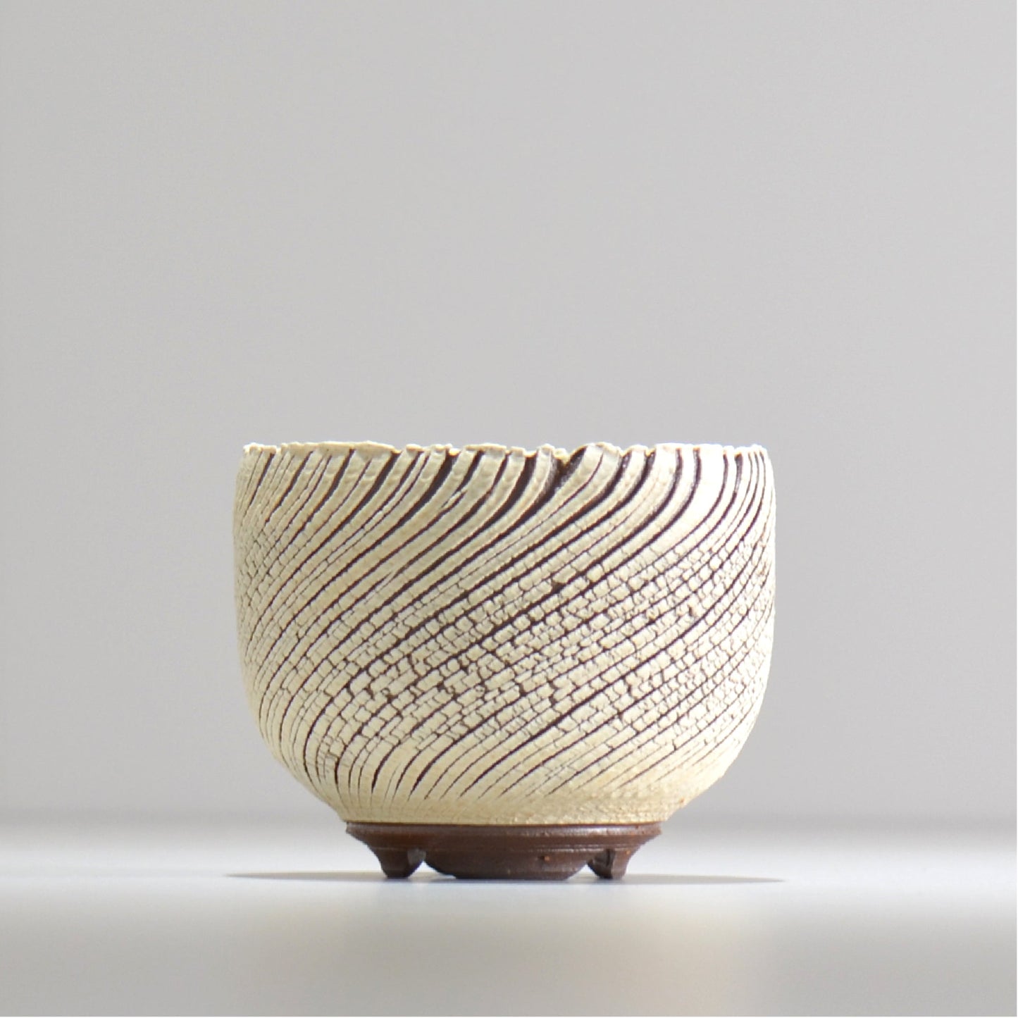 陶房Kibi / シュレッド/tksh_01_s  / 約 φ9.5cm / 植木鉢