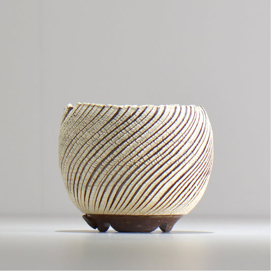 陶房Kibi / シュレッド/tksh_02_s  / 約 φ9.3cm / 植木鉢