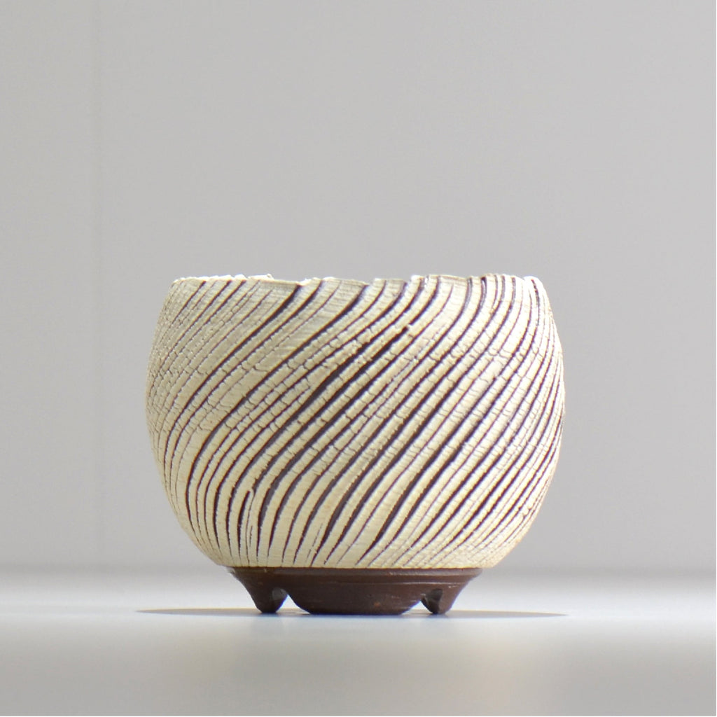 陶房Kibi / シュレッド/tksh_02_s  / 約 φ9.3cm / 植木鉢