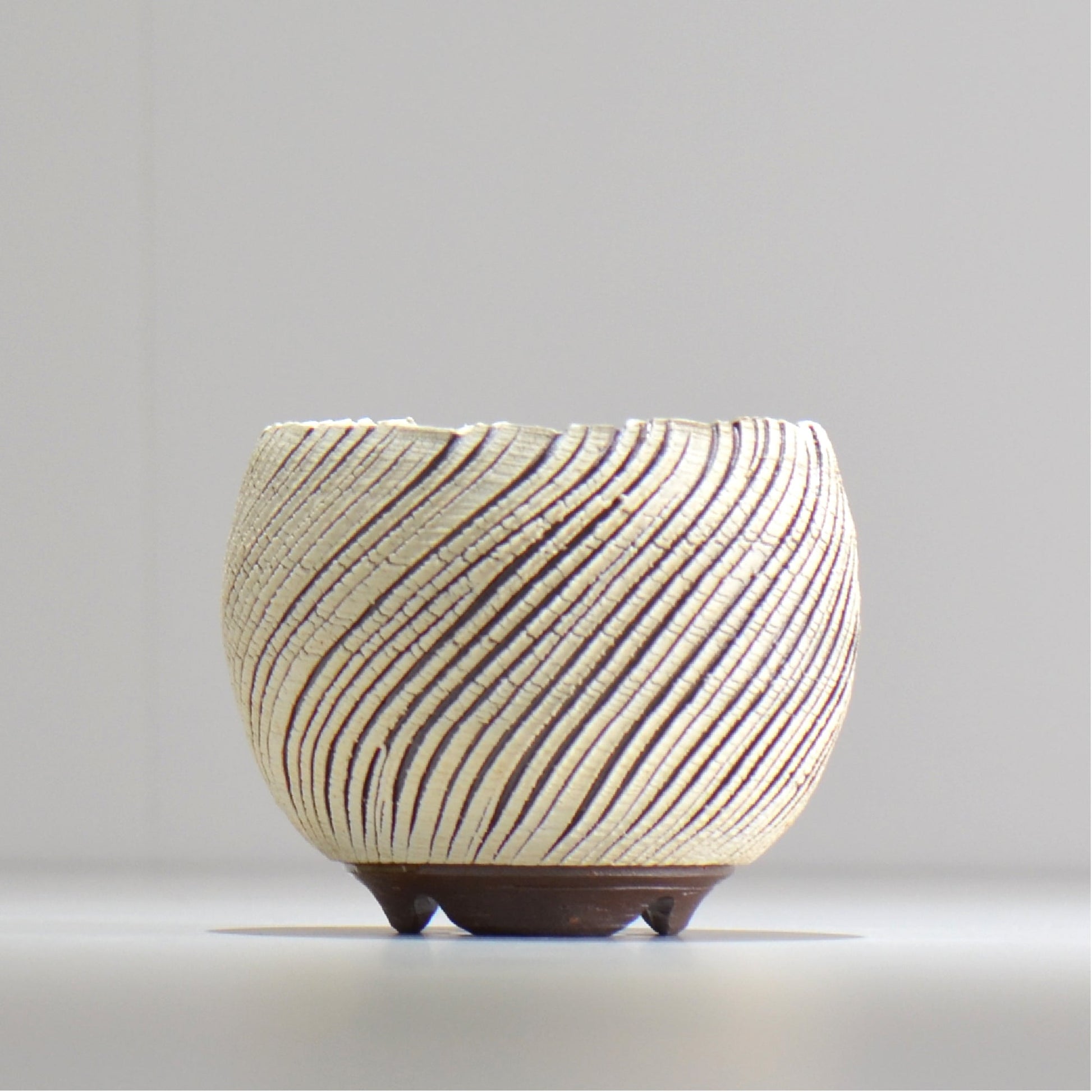 陶房Kibi / シュレッド/tksh_02_s  / 約 φ9.3cm / 植木鉢