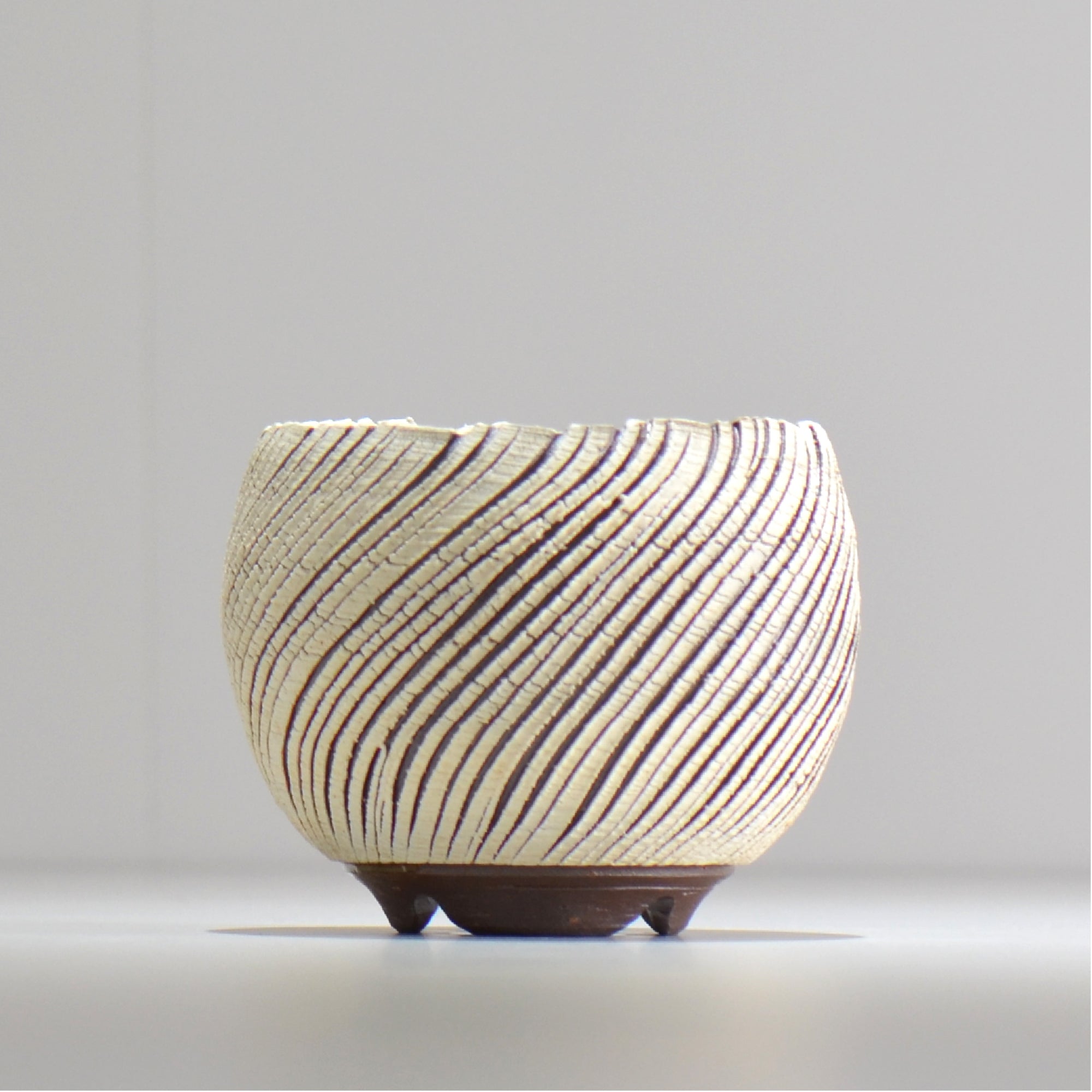 陶房Kibi / シュレッド/tksh_02_s  / 約 φ9.3cm / 植木鉢