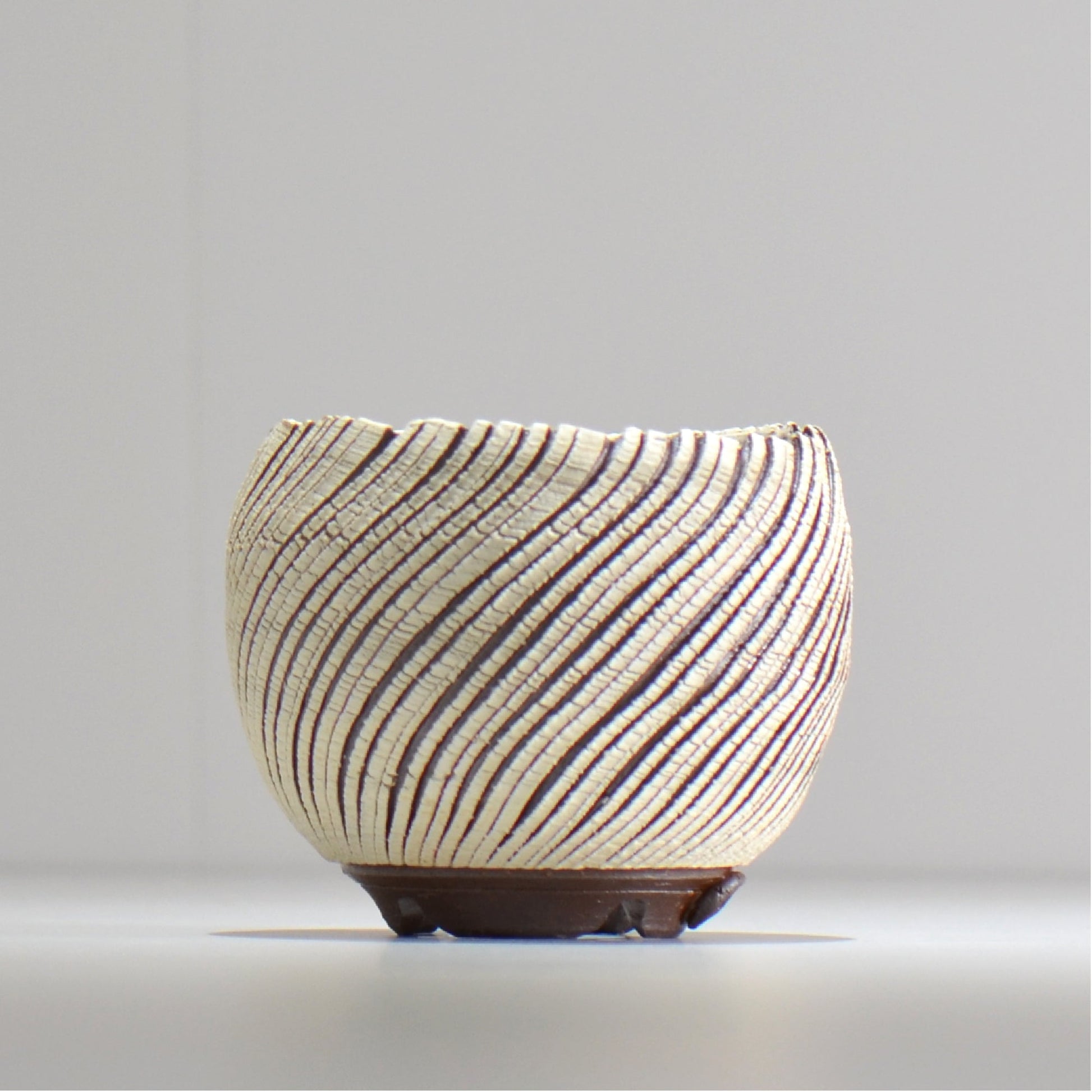 陶房Kibi / シュレッド/tksh_02_s  / 約 φ9.3cm / 植木鉢