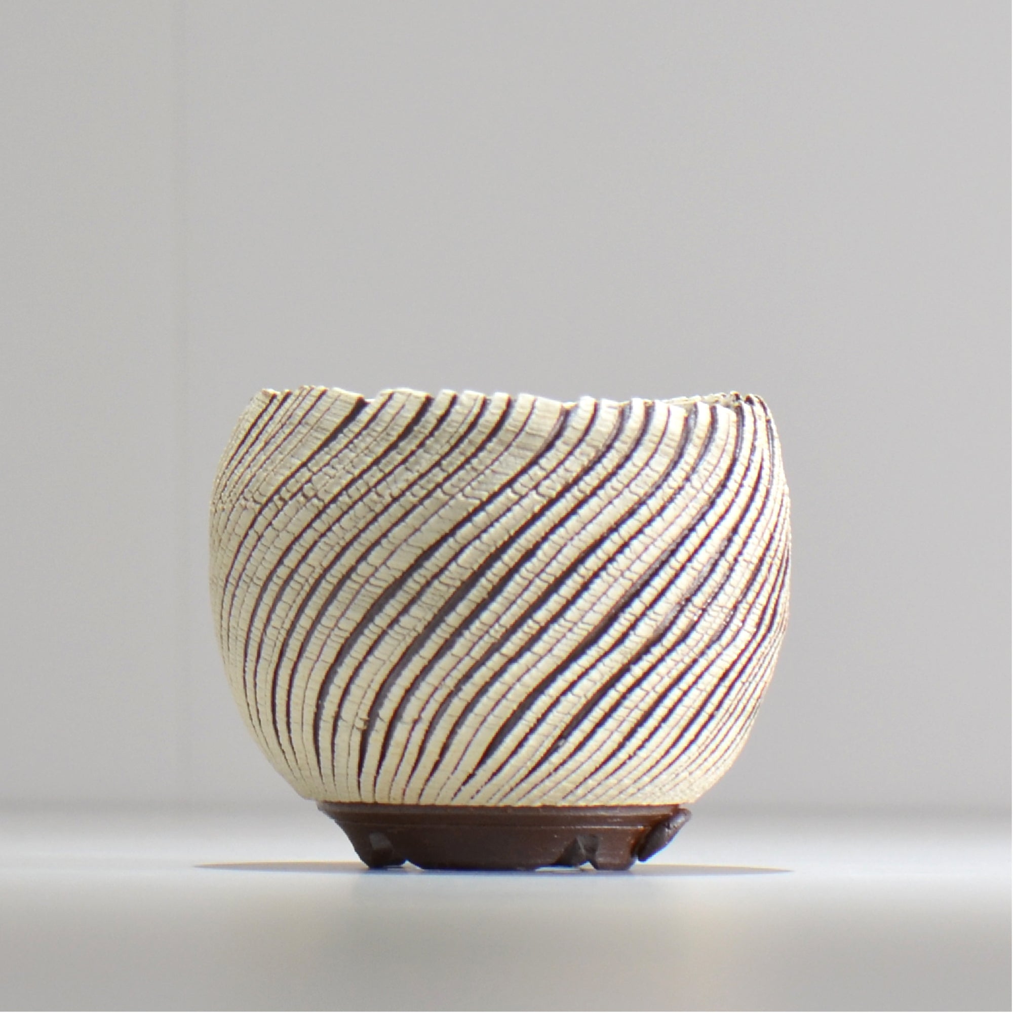陶房Kibi / シュレッド/tksh_02_s  / 約 φ9.3cm / 植木鉢