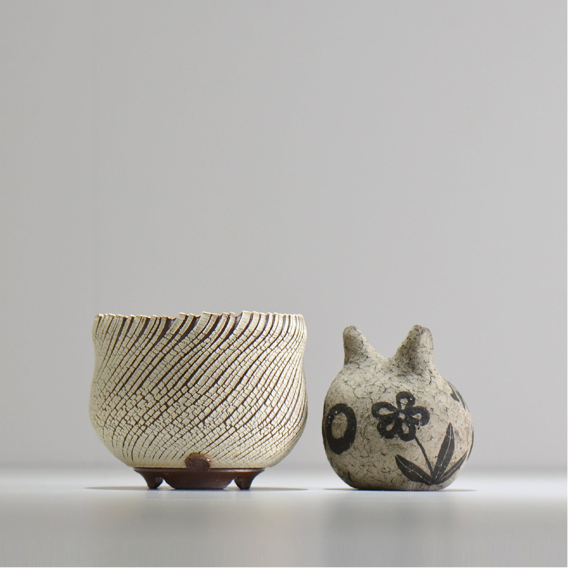 陶房Kibi / シュレッド/tksh_03_s  / 約 φ10.2cm / 植木鉢