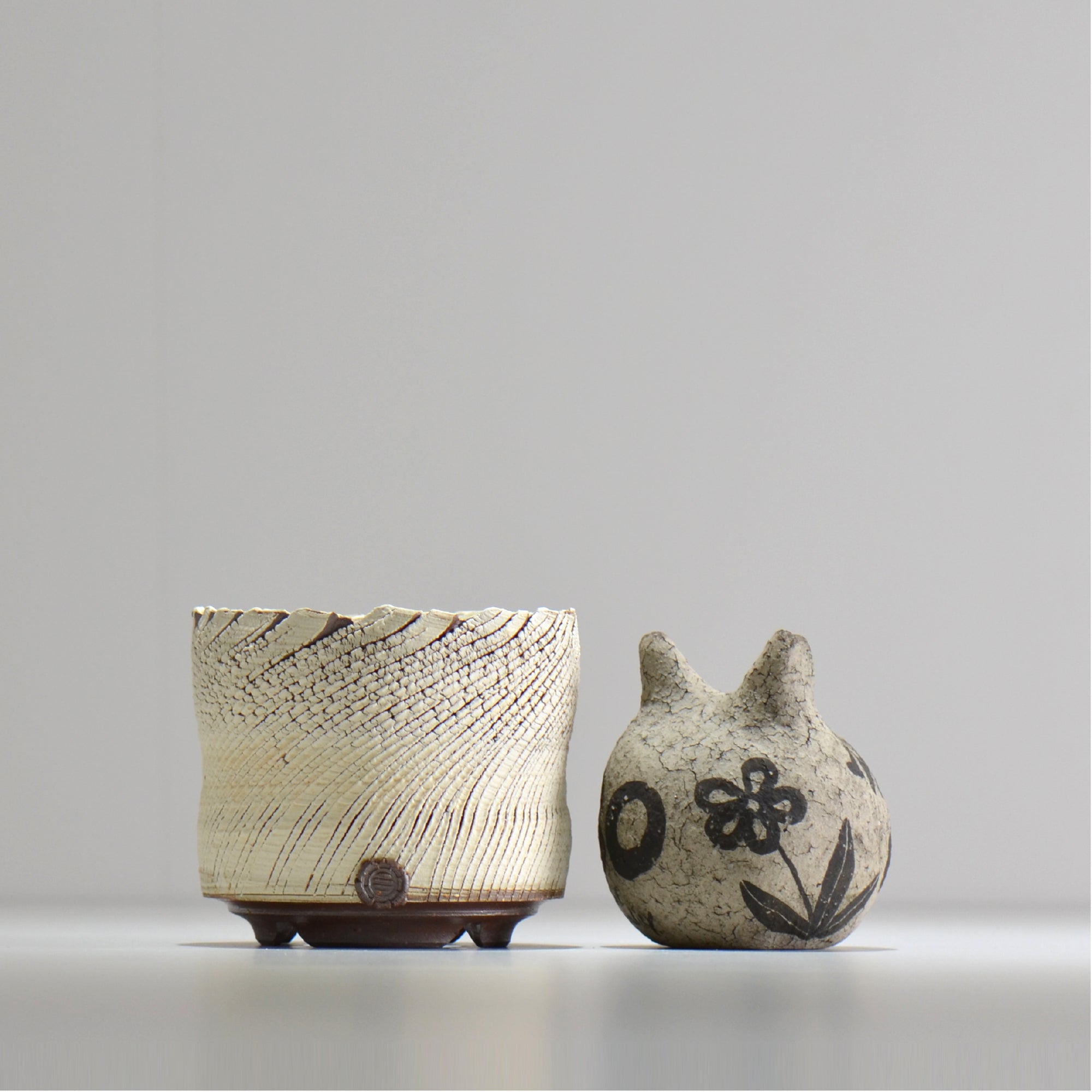陶房Kibi / シュレッド/tksh_05_s  / 約 φ10cm / 植木鉢
