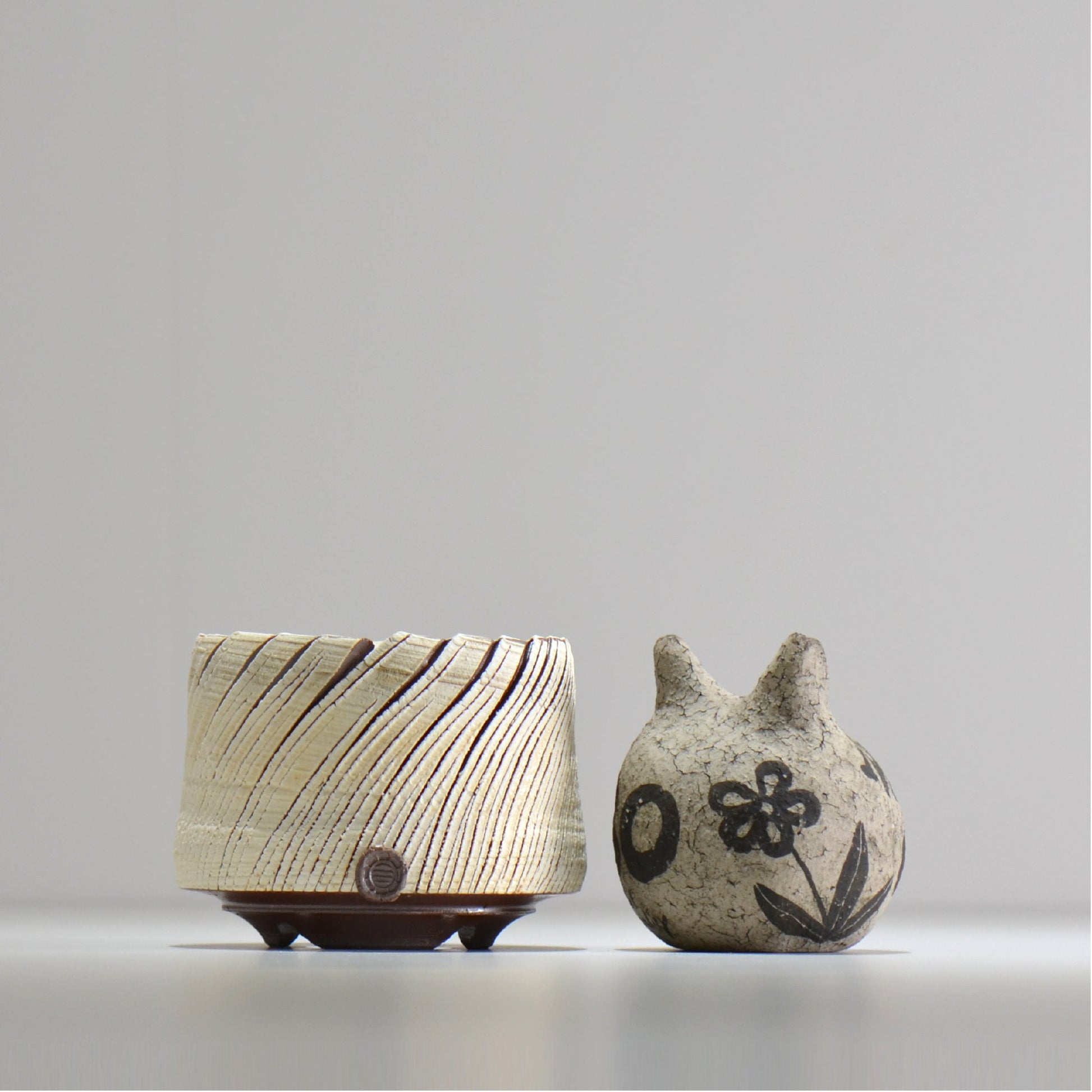 陶房Kibi / シュレッド/tksh_06_s  / 約 φ9.5cm / 植木鉢