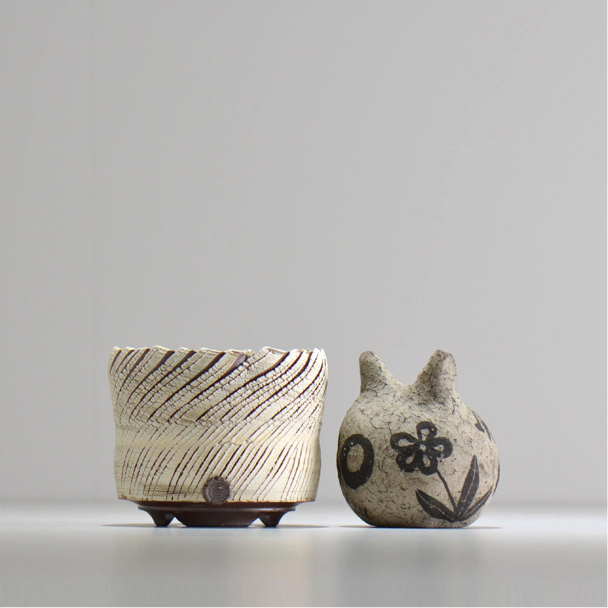 陶房Kibi / シュレッド/tksh_07_s  / 約 φ9.8cm / 植木鉢