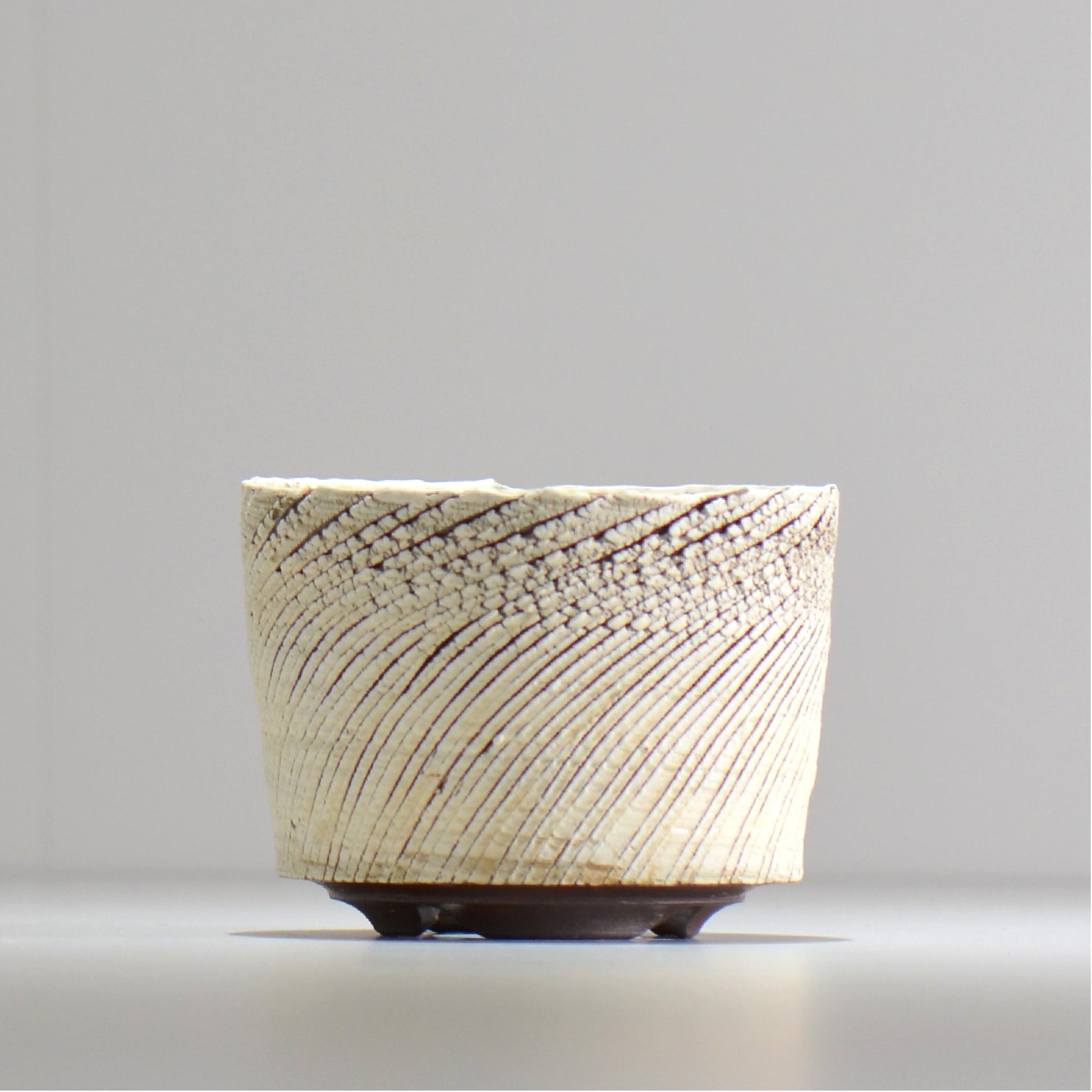 陶房Kibi / シュレッド/tksh_08_s  / 約 φ10.7cm / 植木鉢
