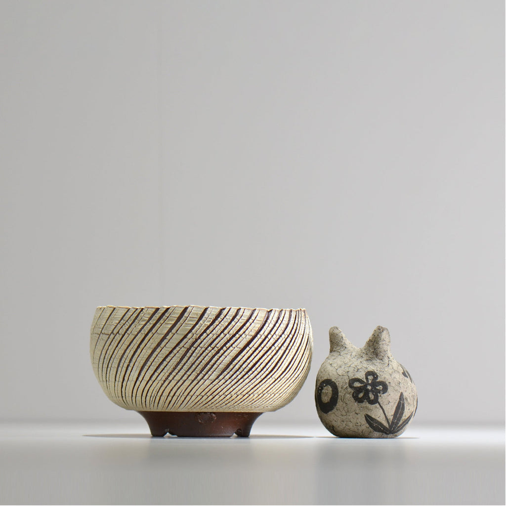 陶房Kibi / シュレッド/tksh_14_l  / 約 φ15.2cm / 植木鉢