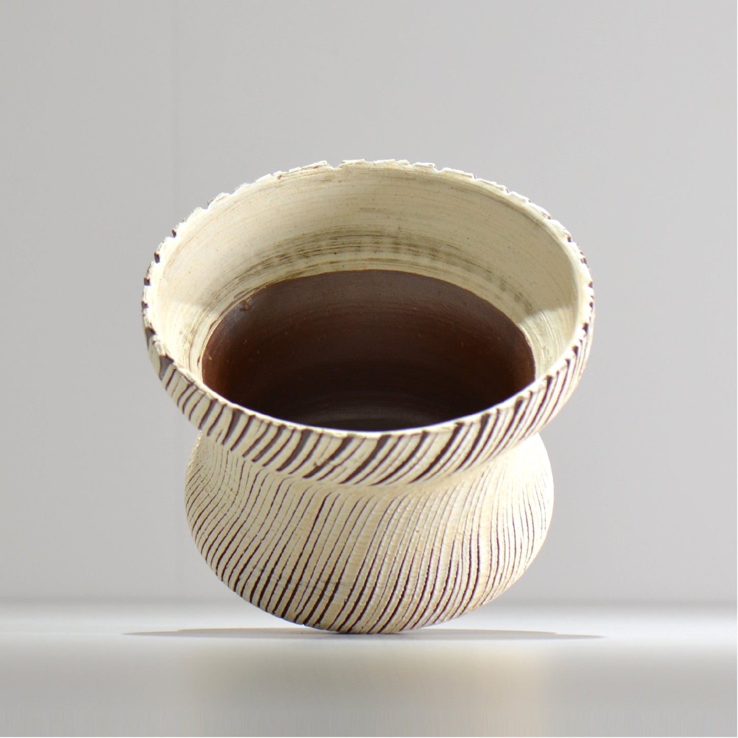 陶房Kibi / シュレッド/tksh_15_l  / 約 φ15.2cm / 植木鉢