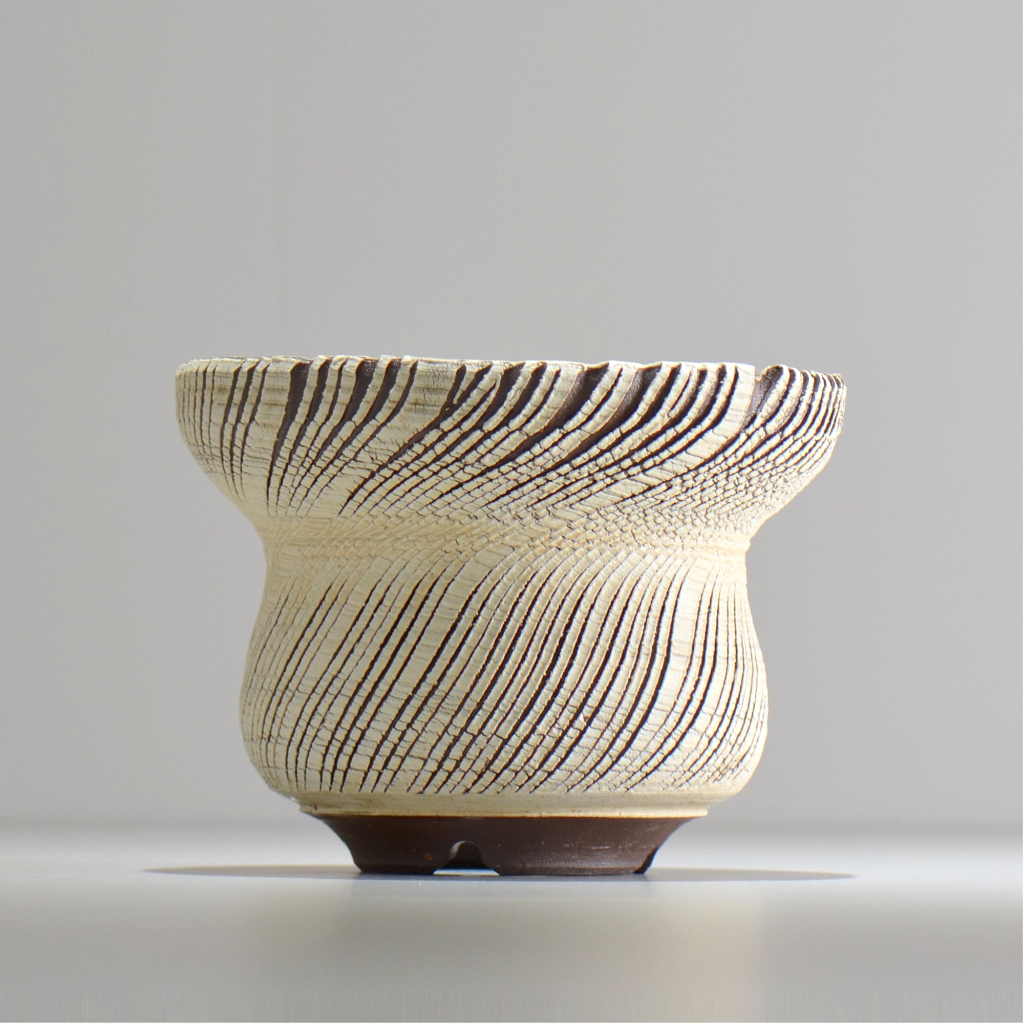 陶房Kibi / シュレッド/tksh_17_l  / 約 φ15.5cm / 植木鉢