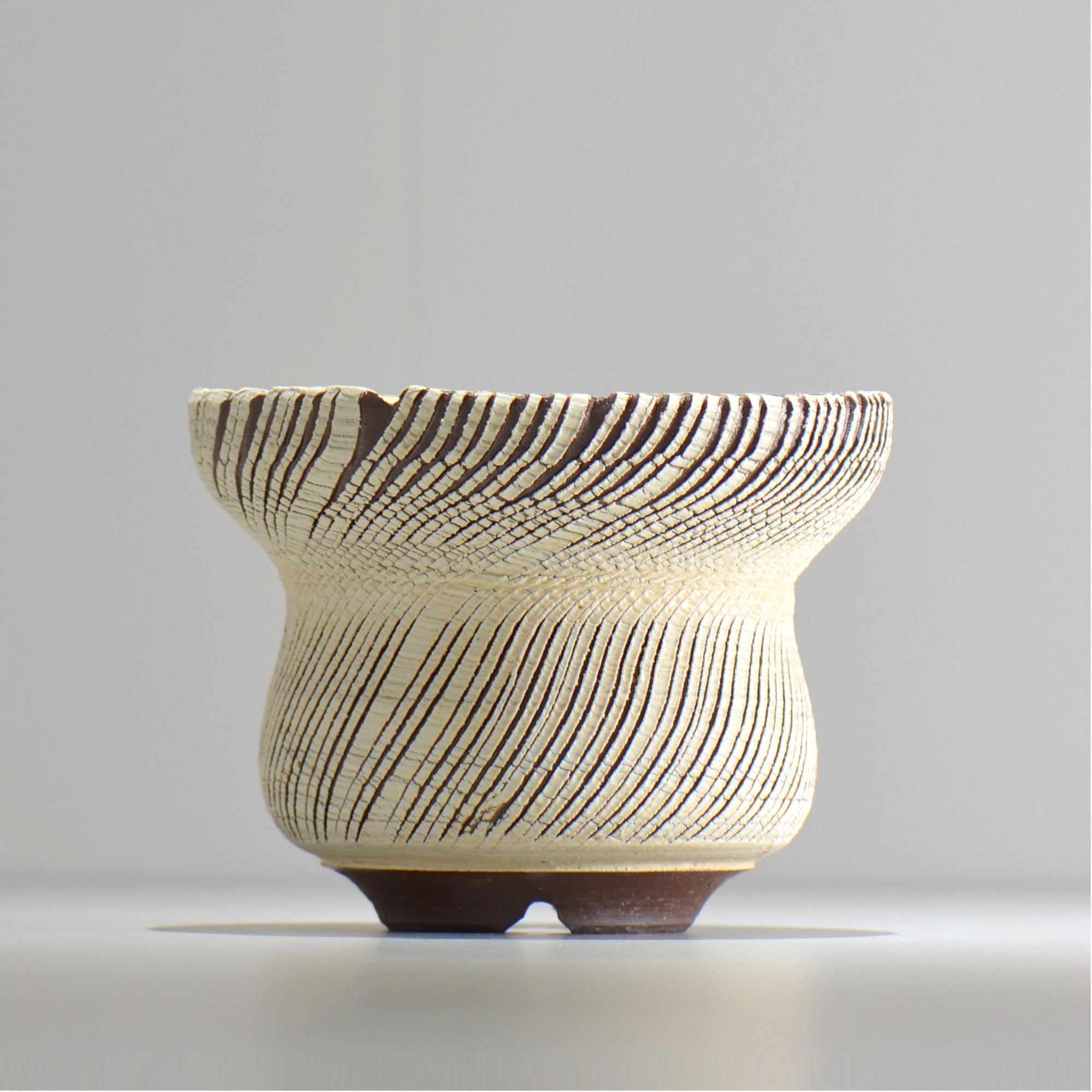 陶房Kibi / シュレッド/tksh_17_l  / 約 φ15.5cm / 植木鉢