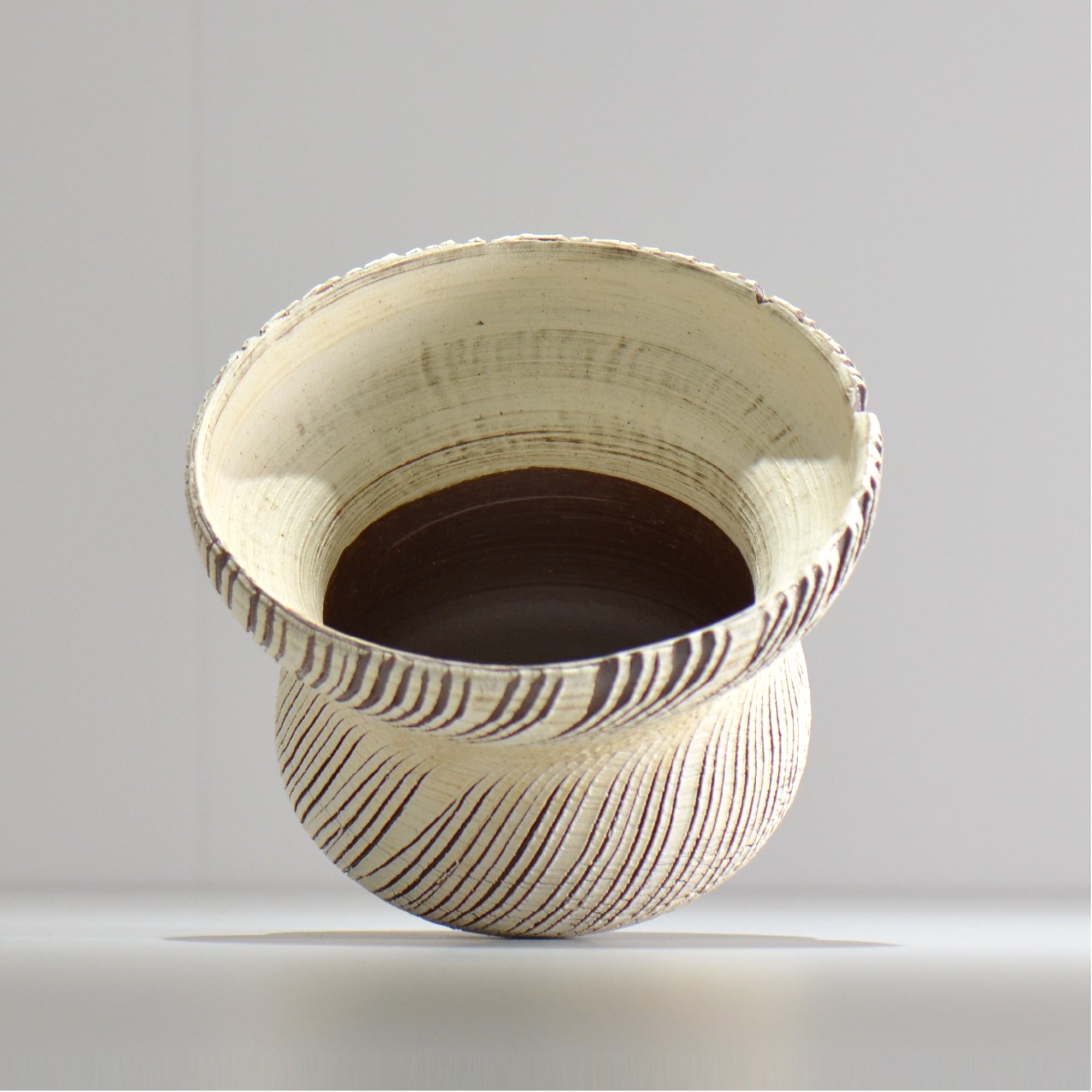 陶房Kibi / シュレッド/tksh_17_l  / 約 φ15.5cm / 植木鉢
