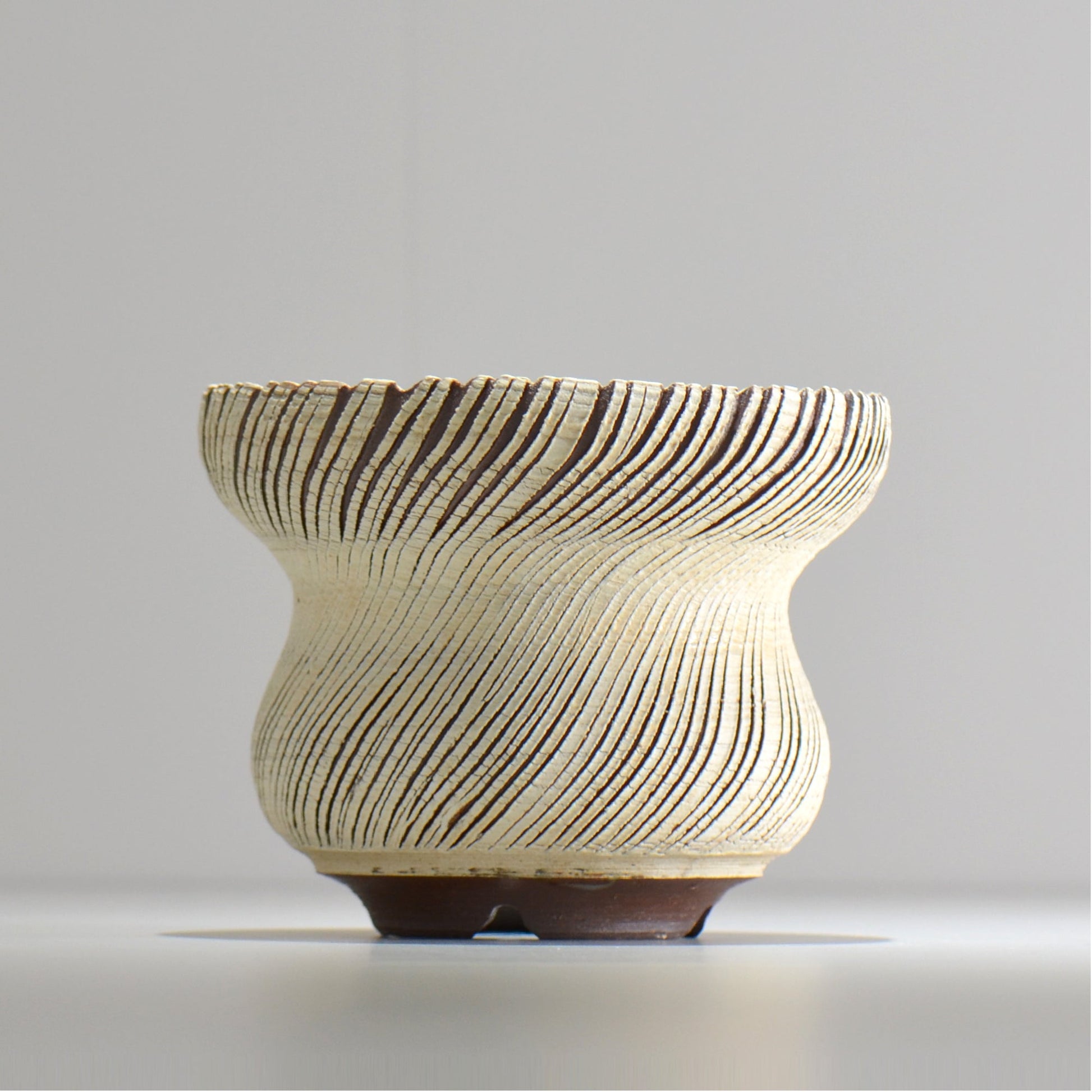 陶房Kibi / シュレッド/tksh_18_m  / 約 φ14.7cm / 植木鉢