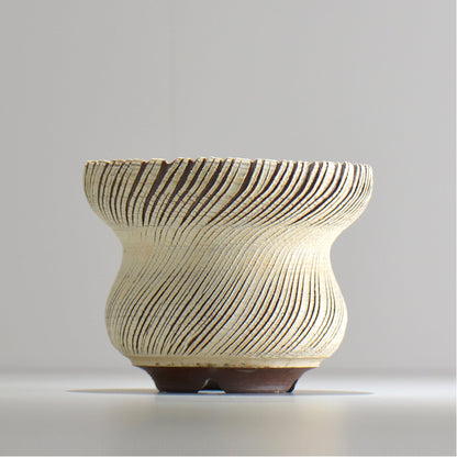 陶房Kibi / シュレッド/tksh_18_m  / 約 φ14.7cm / 植木鉢