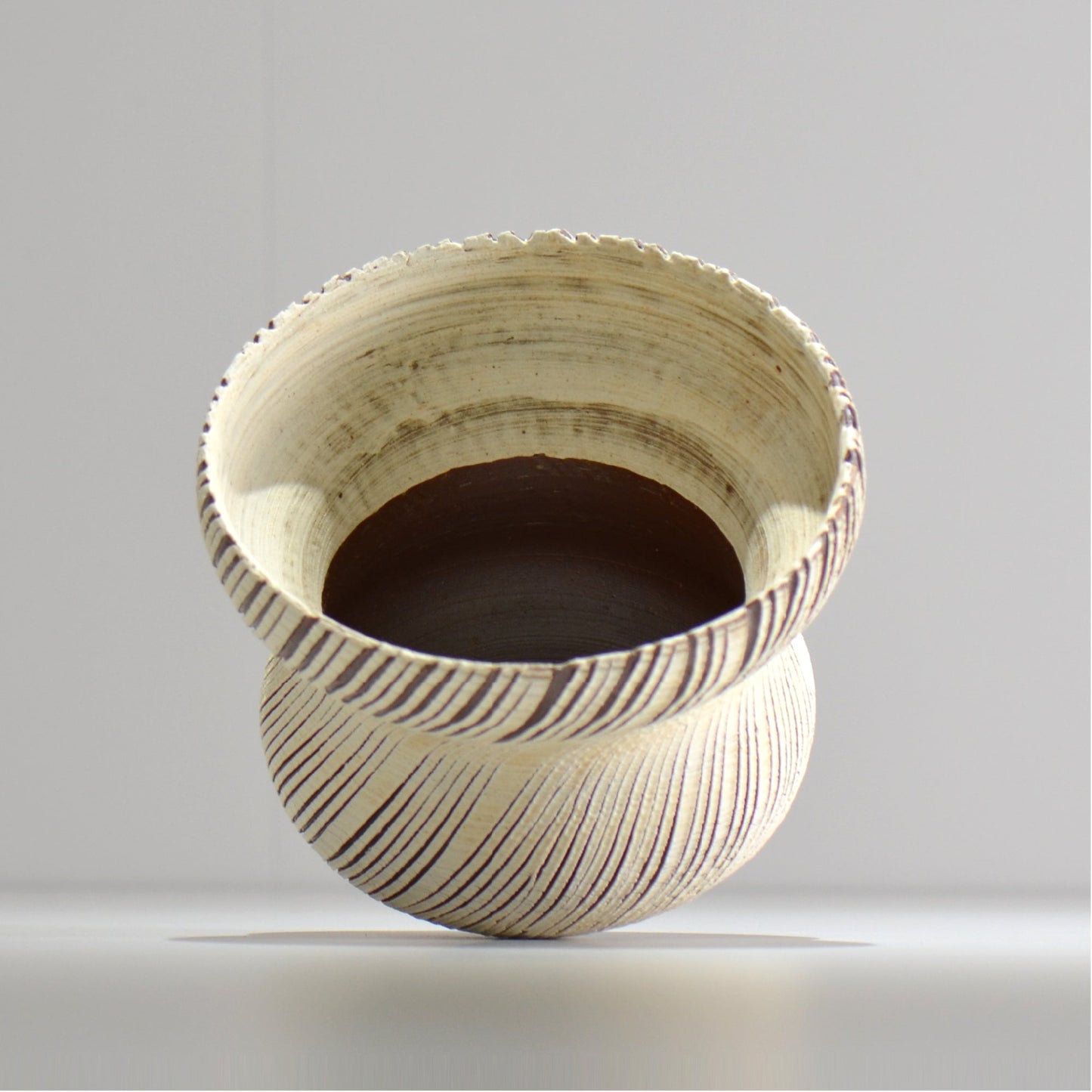 陶房Kibi / シュレッド/tksh_18_m  / 約 φ14.7cm / 植木鉢