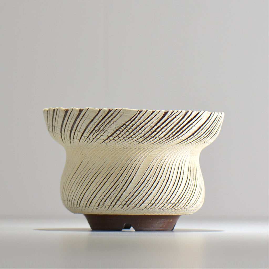 陶房Kibi / シュレッド/tksh_19_l  / 約 φ16cm / 植木鉢