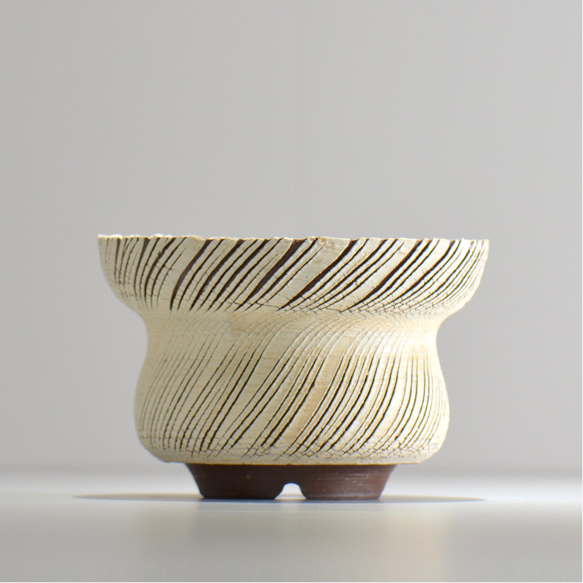 陶房Kibi / シュレッド/tksh_19_l  / 約 φ16cm / 植木鉢