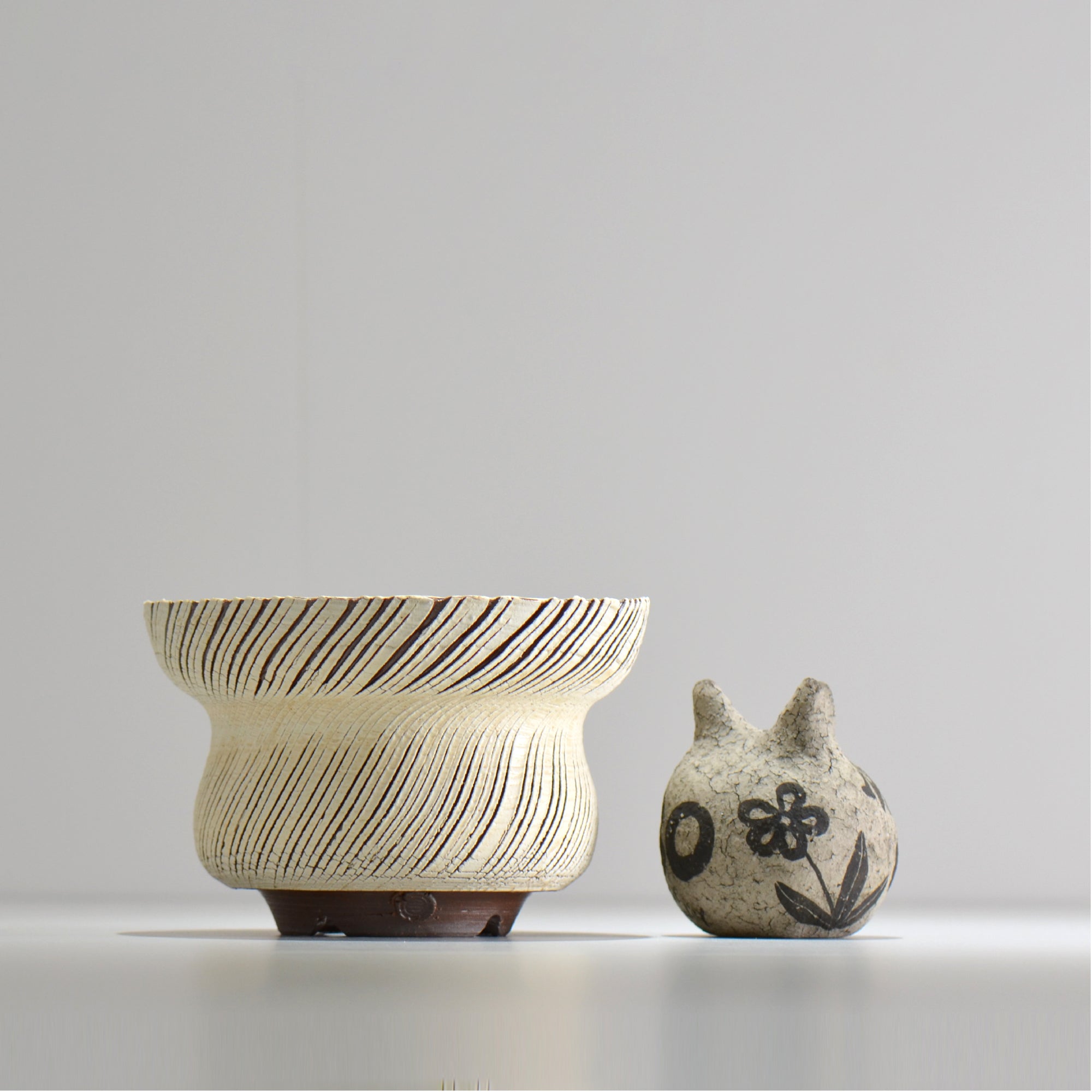 陶房Kibi / シュレッド/tksh_19_l  / 約 φ16cm / 植木鉢