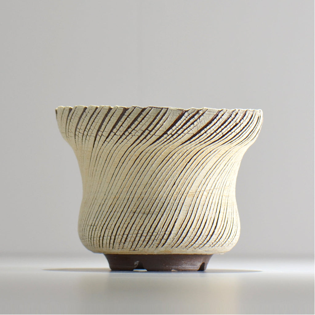 陶房Kibi / シュレッド/tksh_20_l  / 約 φ15.5cm / 植木鉢