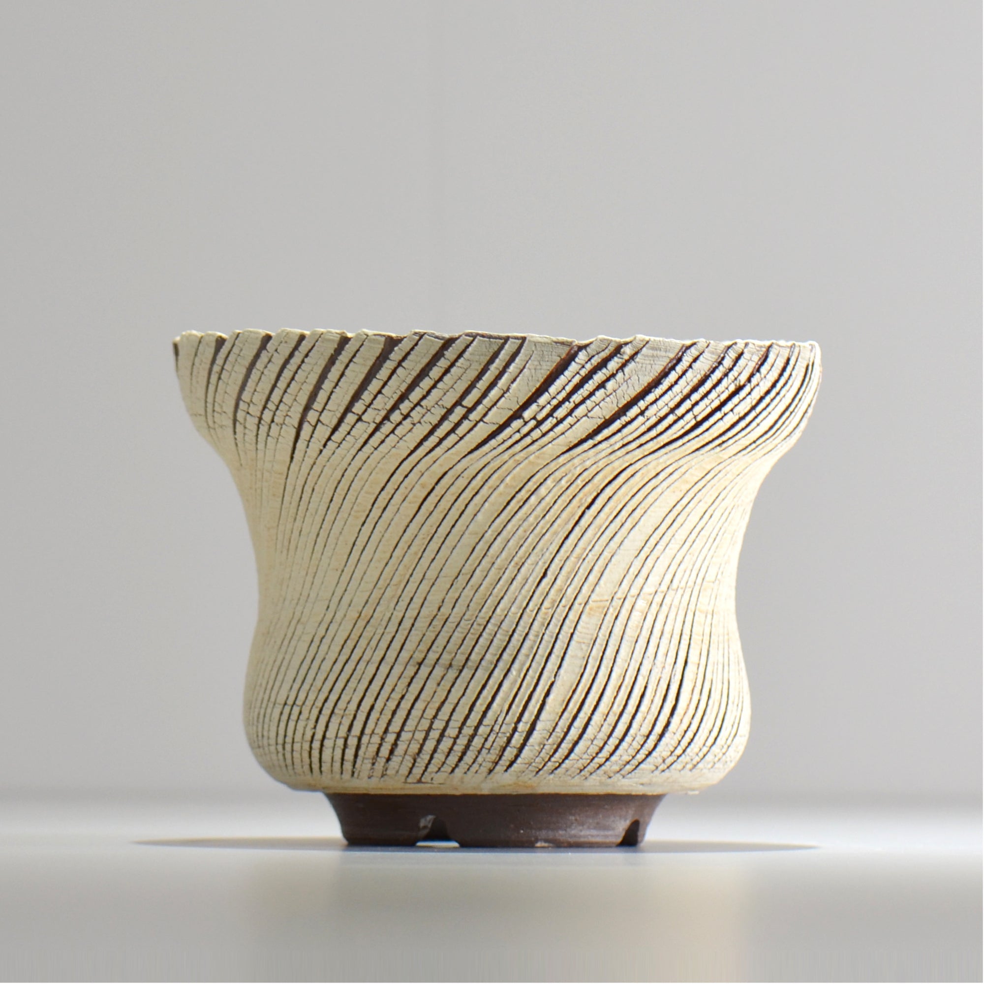陶房Kibi / シュレッド/tksh_20_l  / 約 φ15.5cm / 植木鉢
