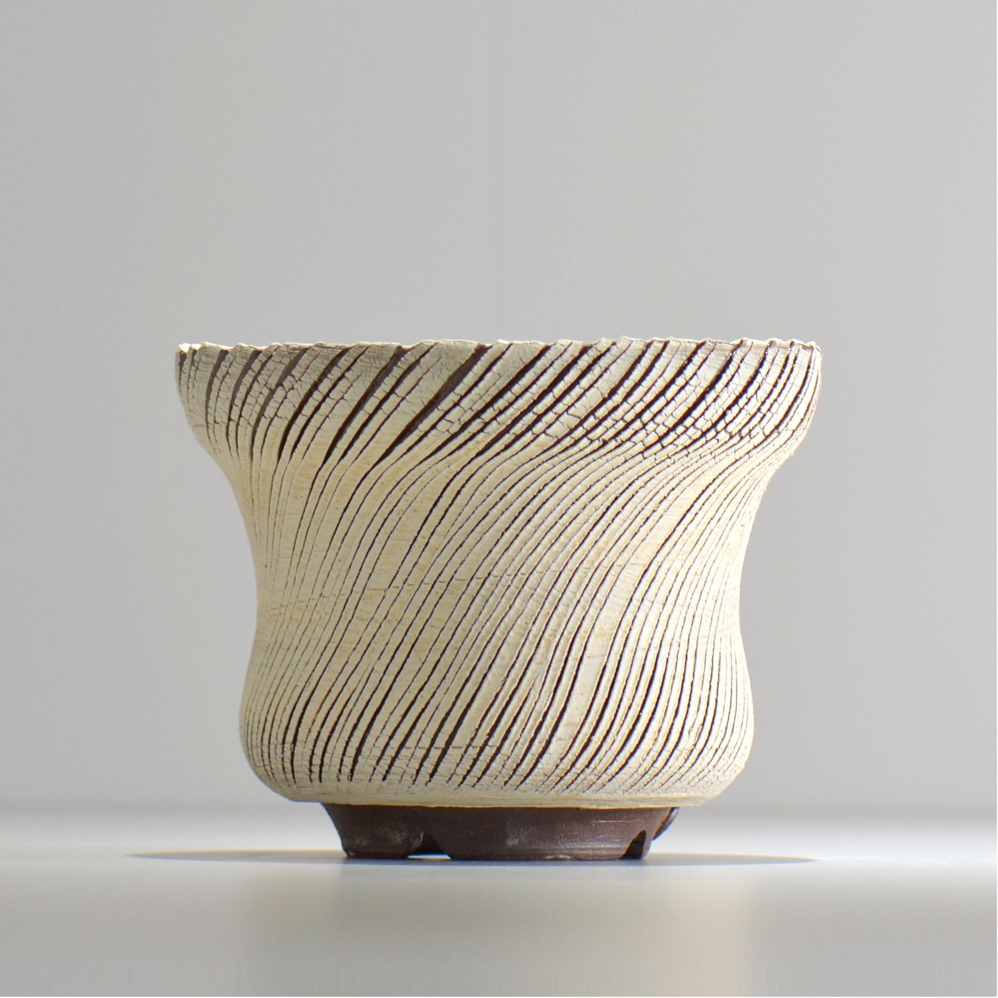 陶房Kibi / シュレッド/tksh_20_l  / 約 φ15.5cm / 植木鉢