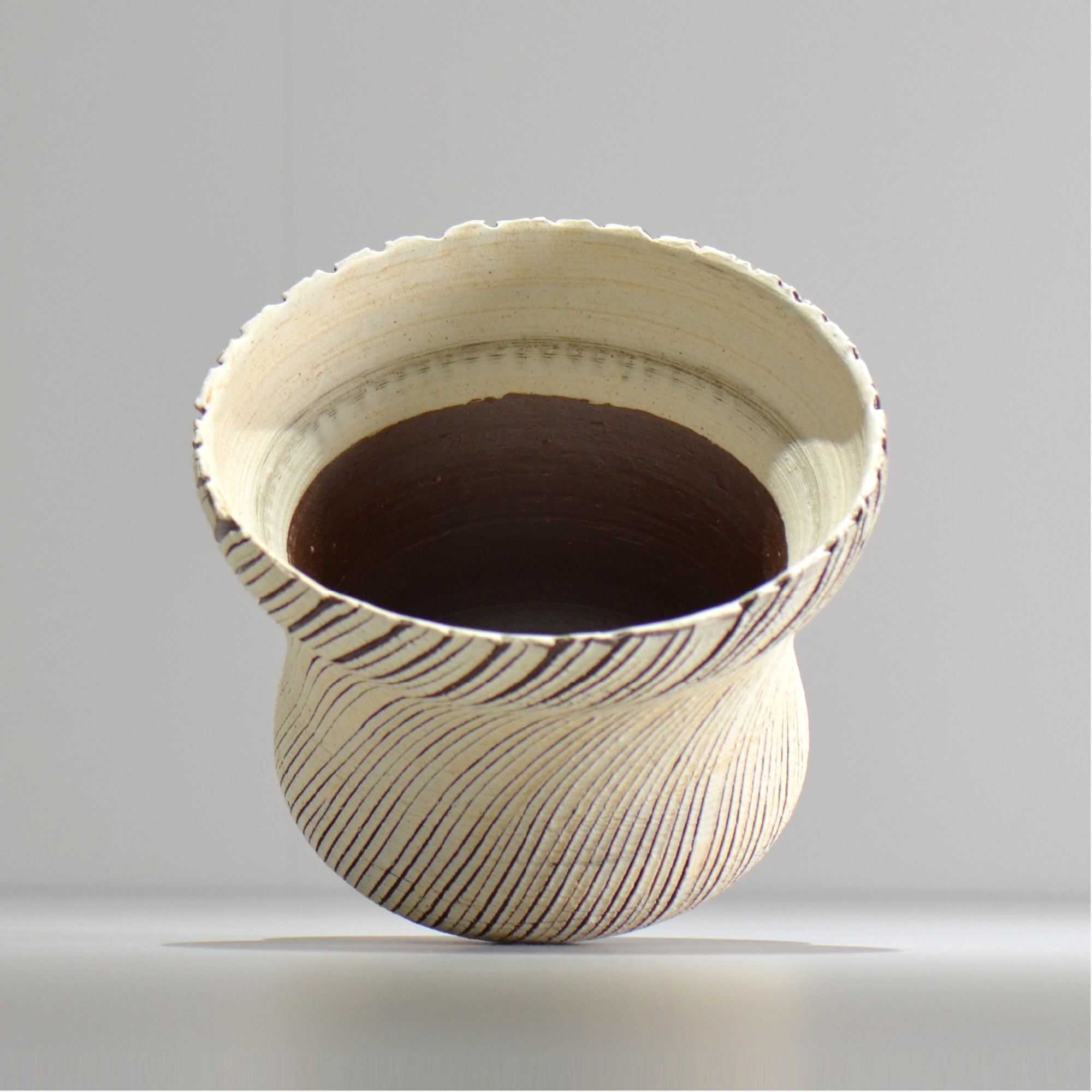 陶房Kibi / シュレッド/tksh_20_l  / 約 φ15.5cm / 植木鉢