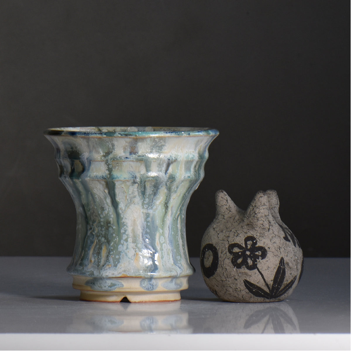 内山 真寿美 / Antique Color Series / um2_ac01_m / 約φ13.3cm / 植木鉢