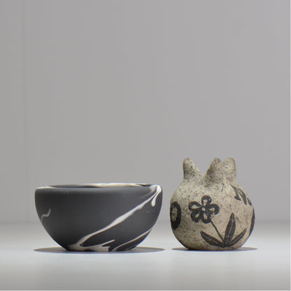 山本真郎 / 黒仙-kokusen / ys_ks01_s/ 約φ11cm / 植木鉢