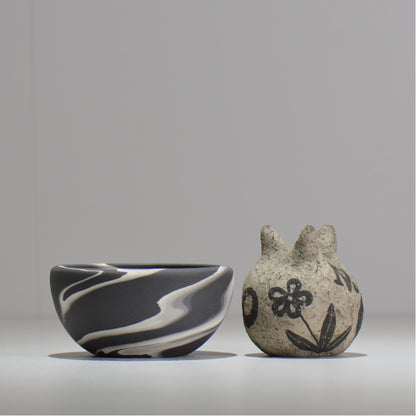 山本真郎 / 黒仙-kokusen / ys_ks02_s/ 約φ11cm / 植木鉢