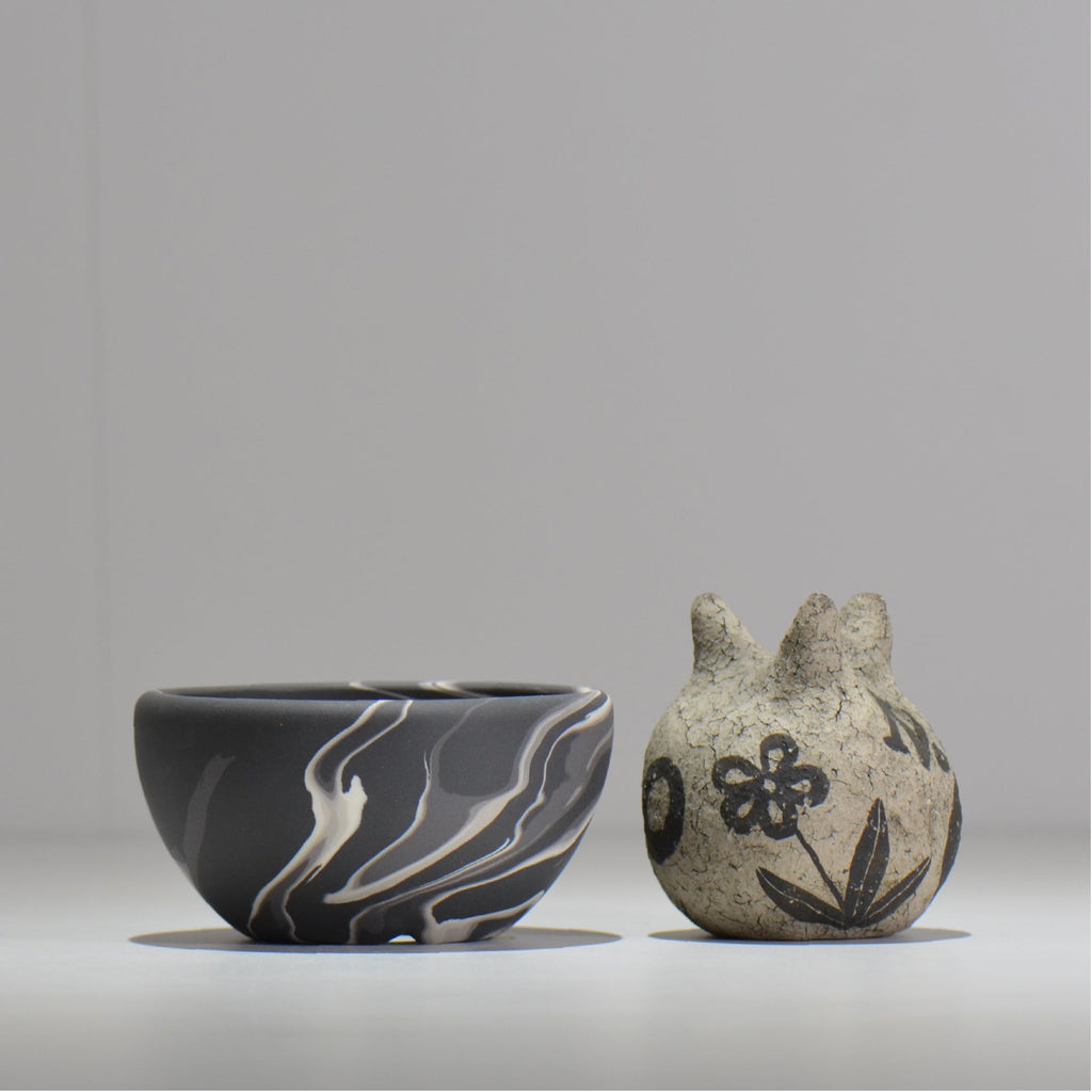 山本真郎 / 黒仙-kokusen / ys_ks03_s/ 約φ11cm / 植木鉢