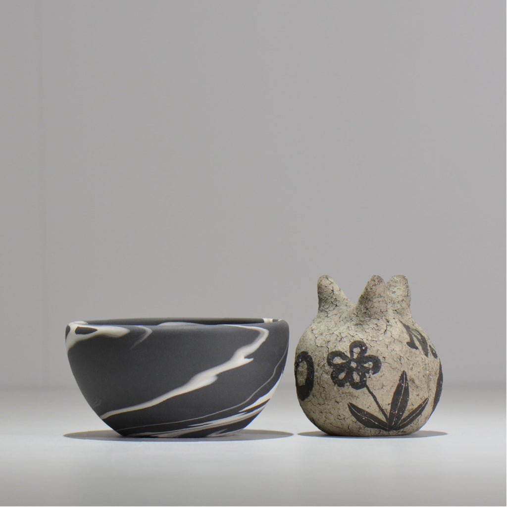 山本真郎 / 黒仙-kokusen / ys_ks04_s/ 約φ11.3cm / 植木鉢