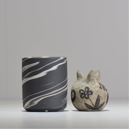 山本真郎 / 黒仙-kokusen / ys_ks07_xs/ 約φ8.8cm / 植木鉢