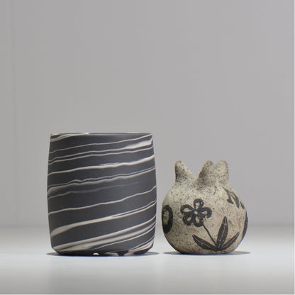 山本真郎 / 黒仙-kokusen / ys_ks08_xs/ 約φ8.8cm / 植木鉢