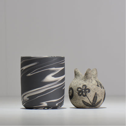 山本真郎 / 黒仙-kokusen / ys_ks10_xs/ 約φ8.8cm / 植木鉢