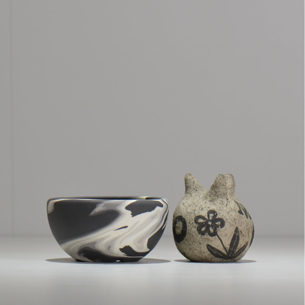 山本真郎 / 黒仙-kokusen / ys_ks14_xs/ 約φ10.8cm / 植木鉢