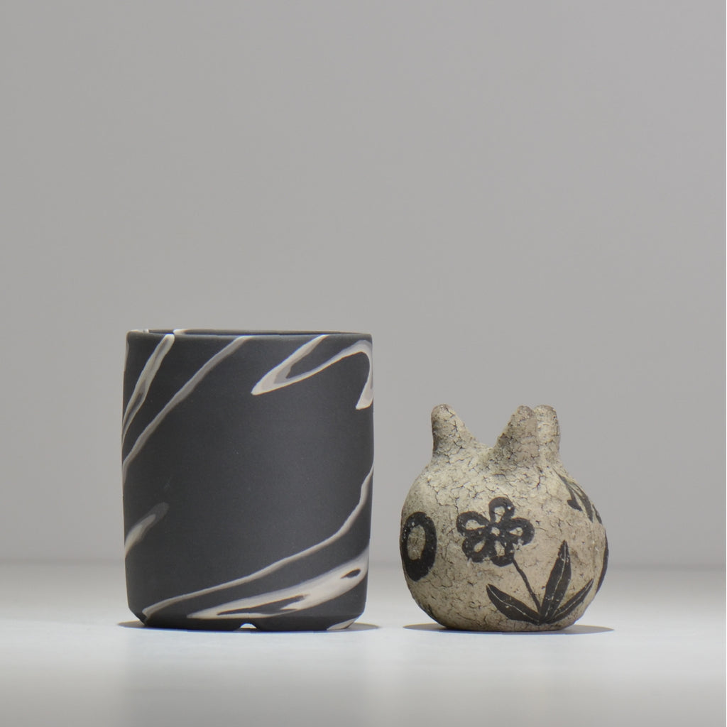 山本真郎 / 黒仙-kokusen / ys_ks19_xs/ 約φ8.8cm / 植木鉢